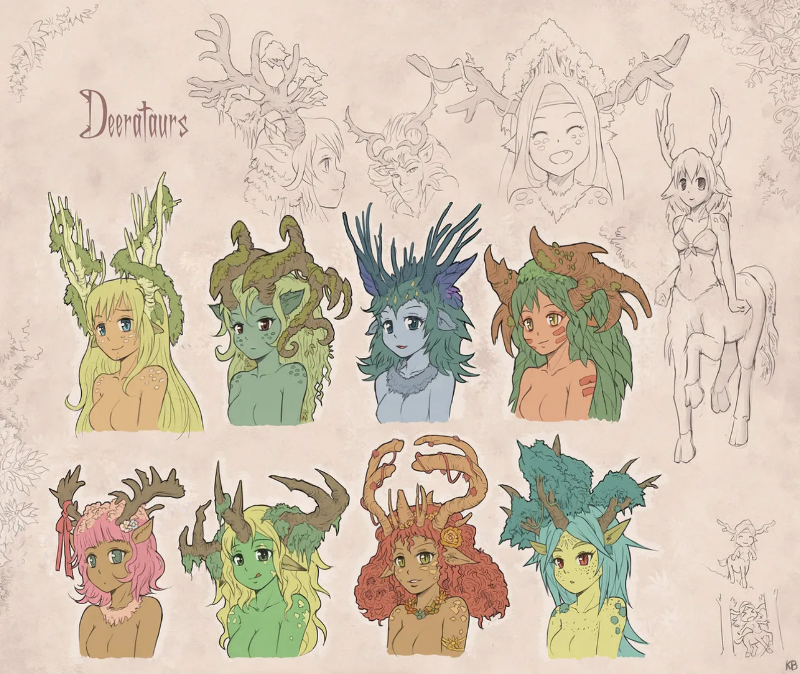 A Collage of Deerataur